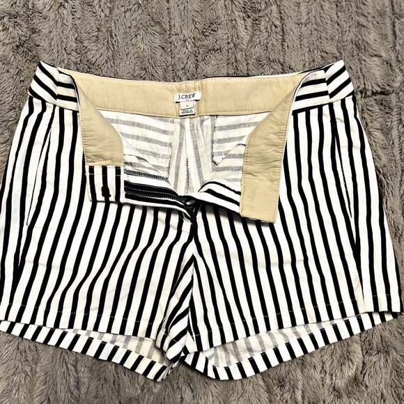 J. Crew Black and White Bermuda Shorts - Picture 1 of 4